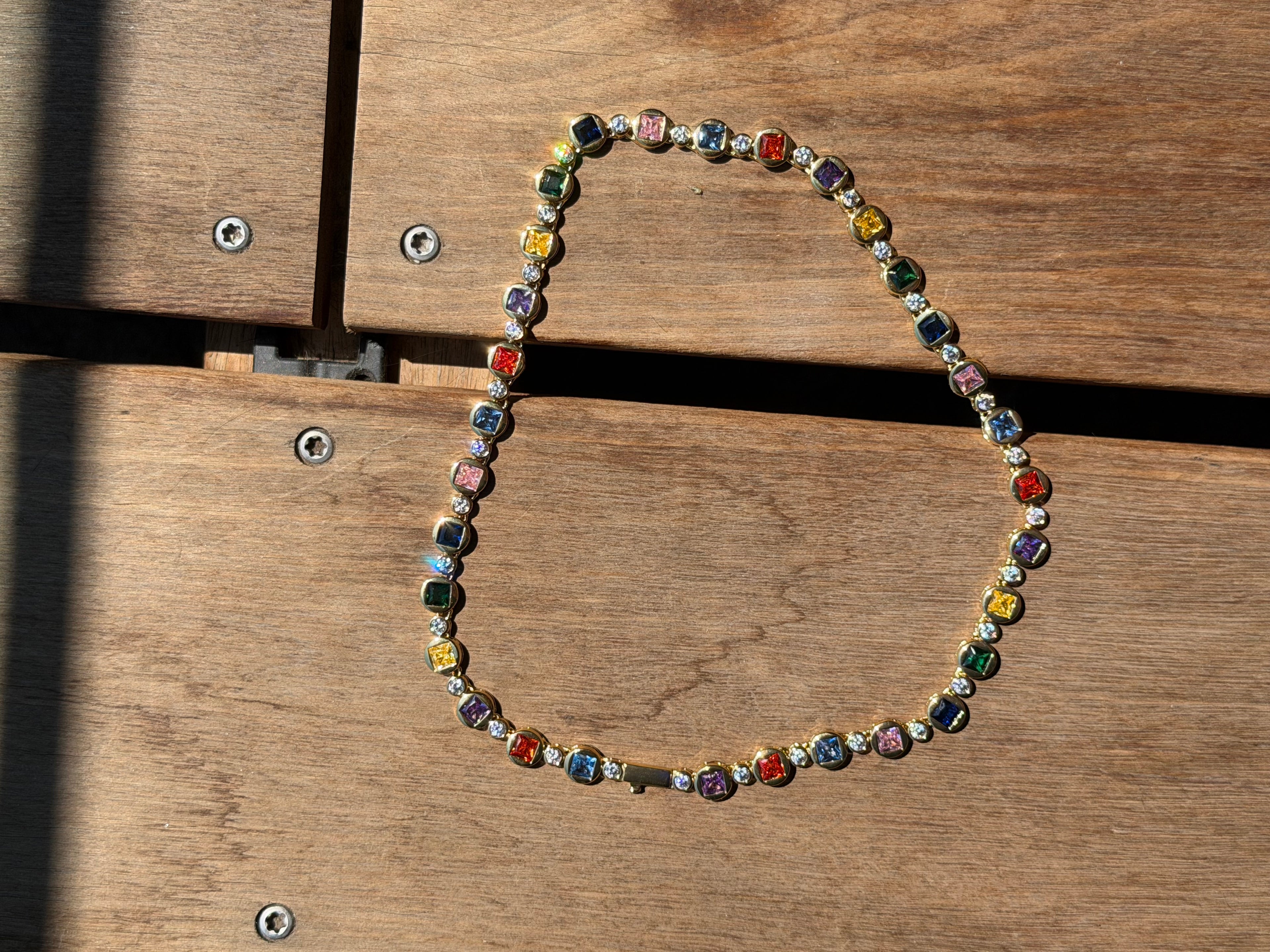 VIBRANT TENNIS NECKLACE