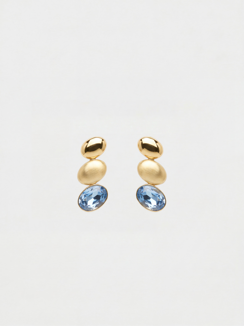 TRINITY EARRINGS IN HEAVENLY BLUE