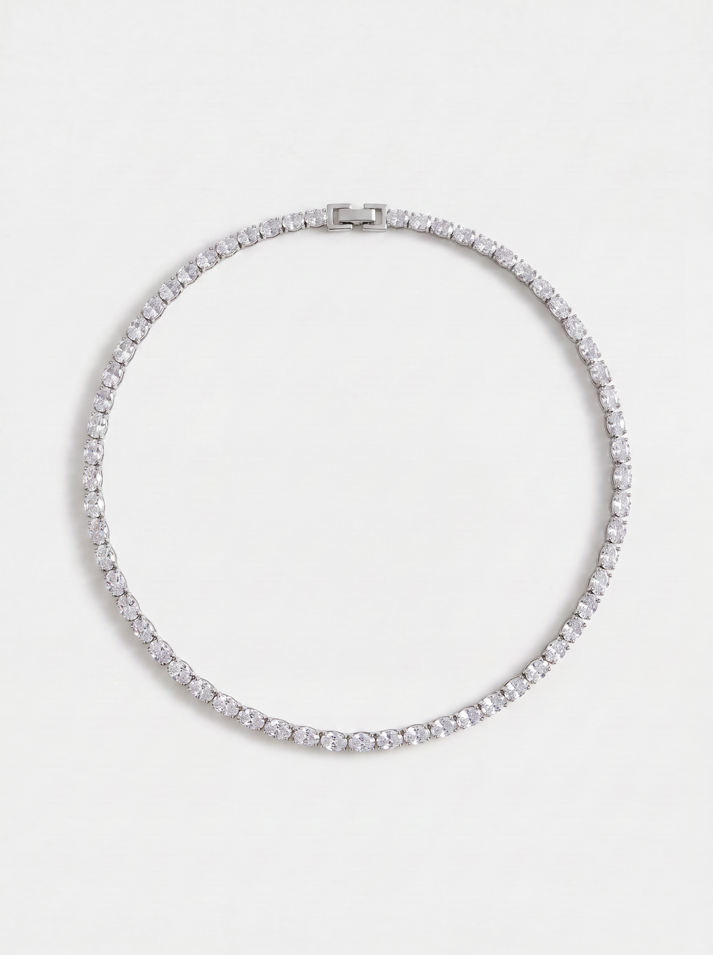 OVAL CUT TENNIS NECKLACE