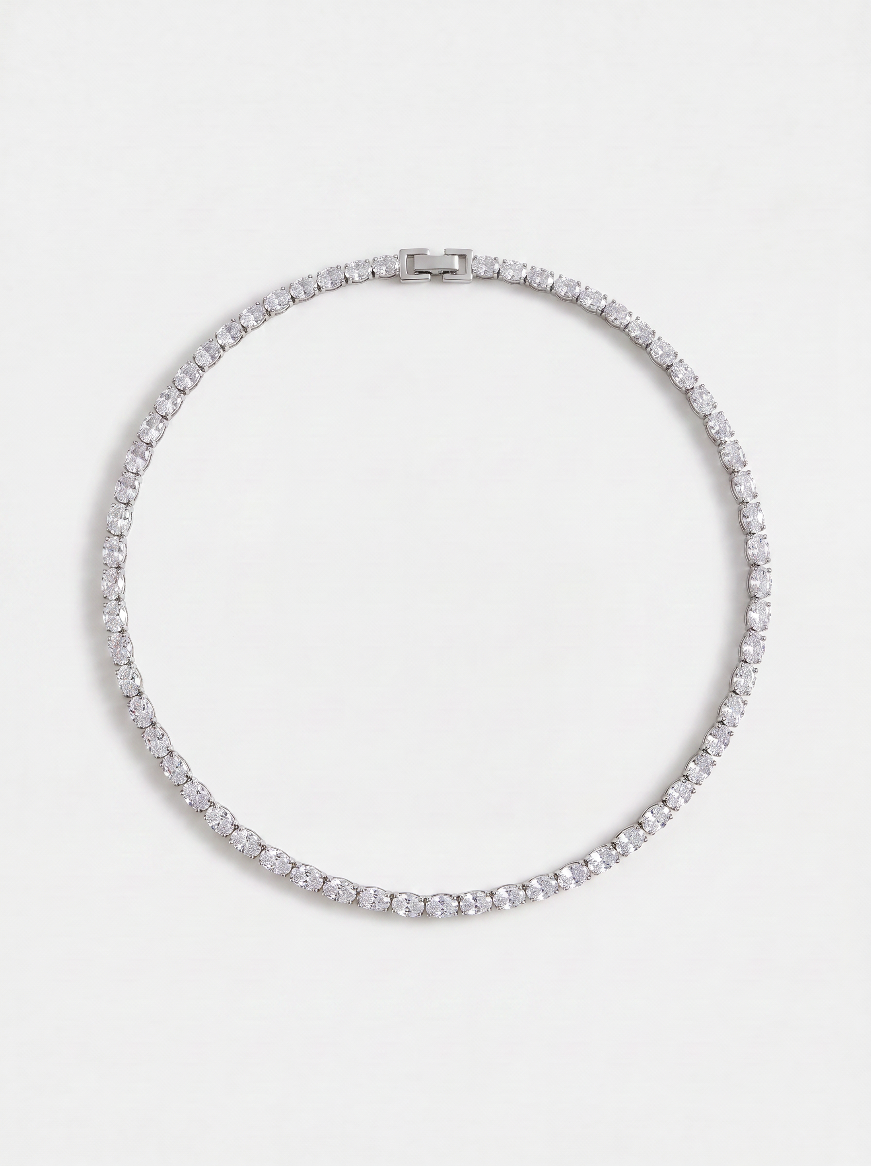 OVAL CUT TENNIS NECKLACE