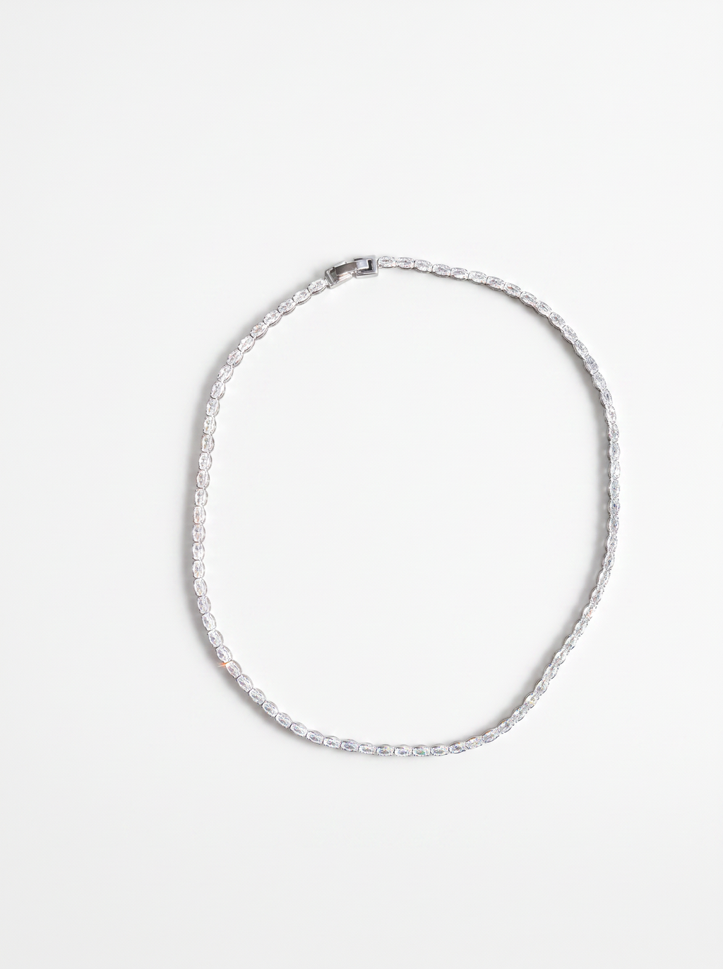 OVAL CUT TENNIS NECKLACE