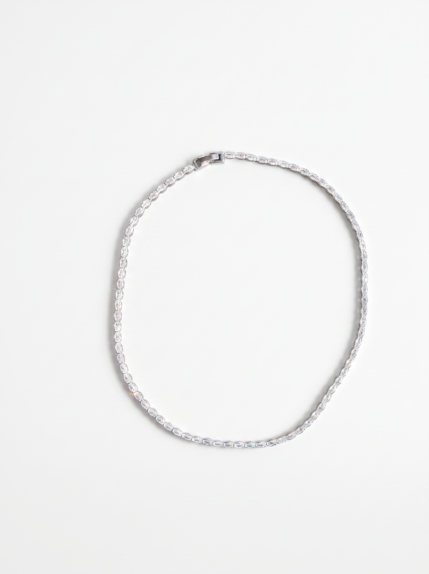 OVAL CUT TENNIS NECKLACE